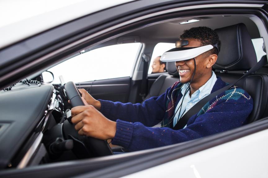 Toyota's TeenDrive365 distracted driving simulator