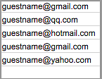 email list