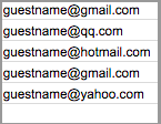 email list