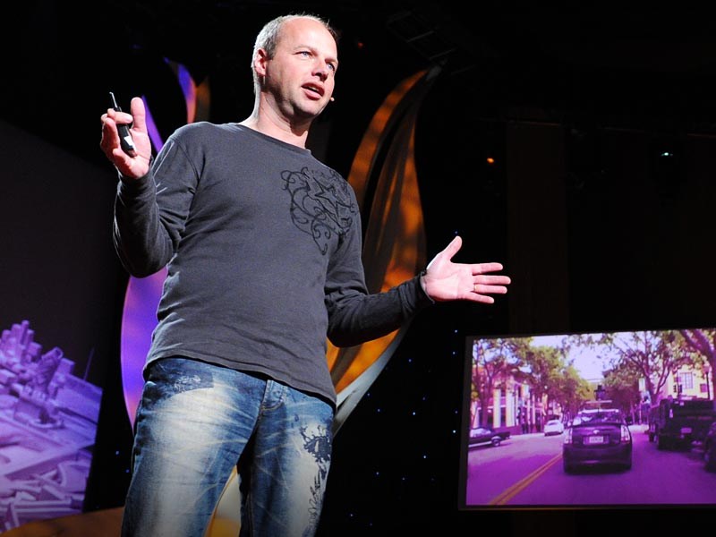 Sebastian Thrun Google's driverless car TED Talk