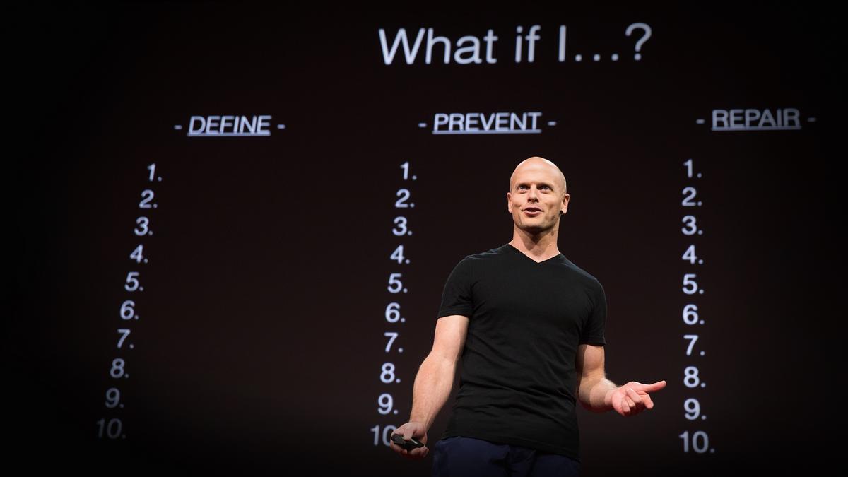 Tim Ferriss Why you should define your fears instead of your goals TED Talk