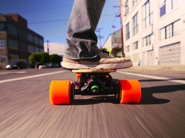 Sanjay Dastoor: A skateboard, with a boost