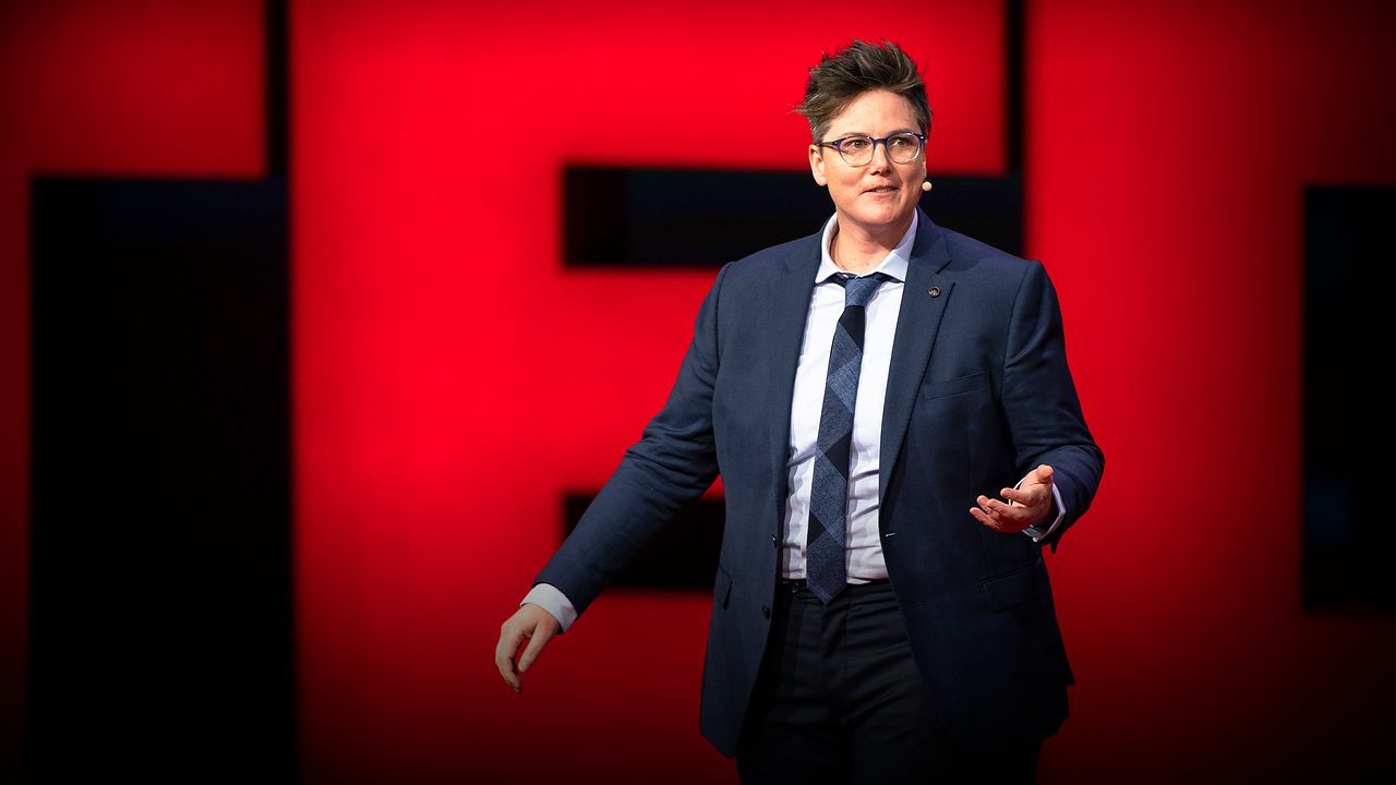 Hannah Gadsby on stage