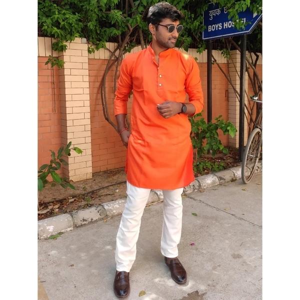 Bhagwa rang kurta pajama 2025