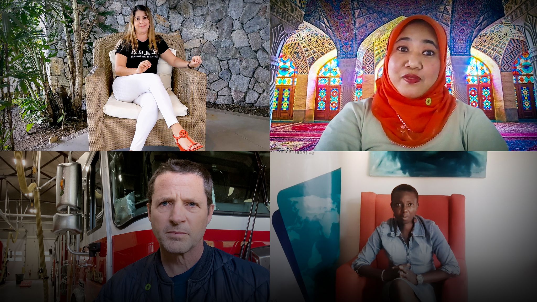 Al Gore, Gloria Kasang Bulus, Nana Firman, Ximena Loría and Tim Guinee ...