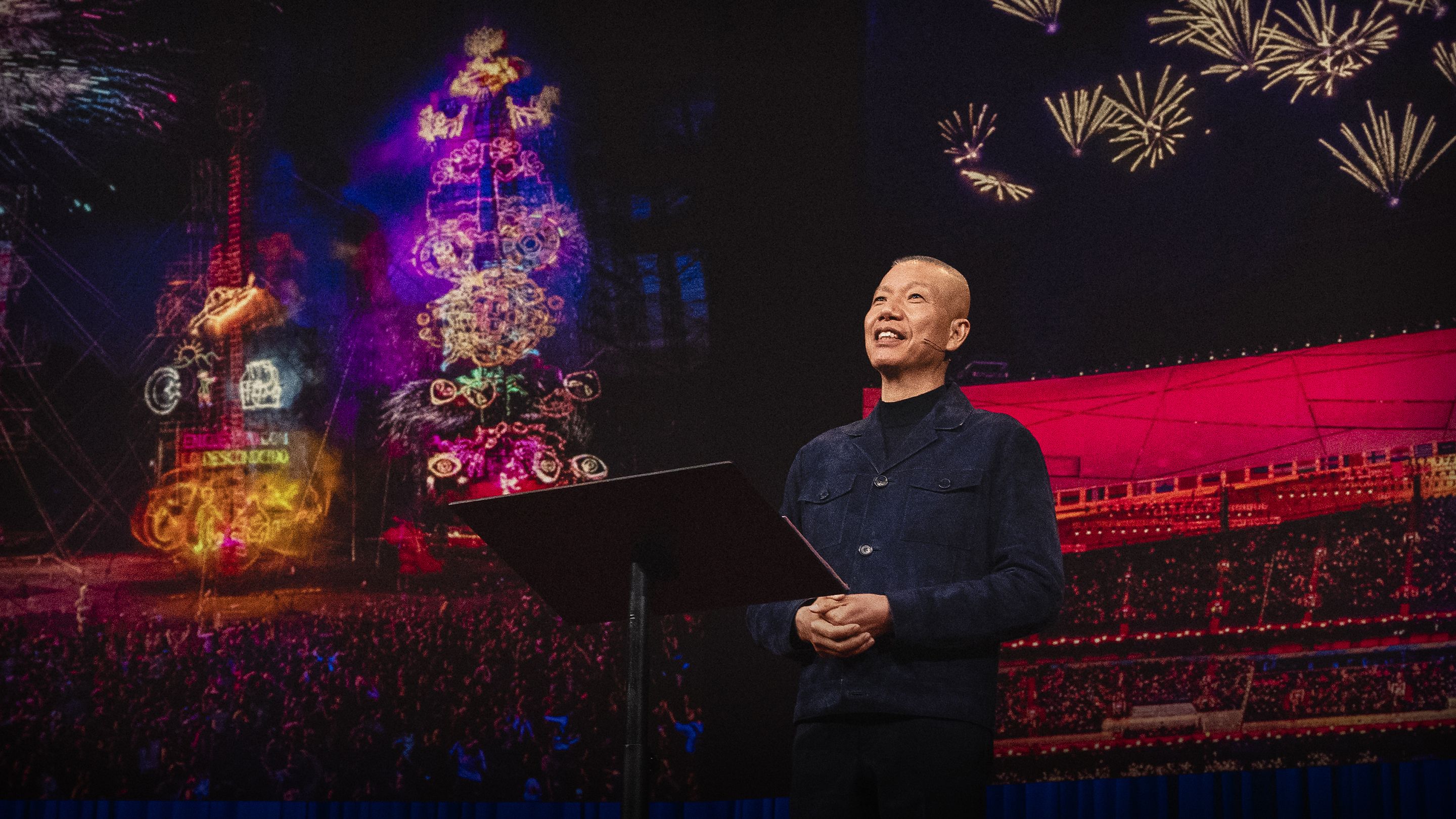 A firework ladder to the sky — and the magic of explosive art